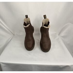 Dr. Martens 2976 WOMEN'S FAUX FUR LINED CHELSEA BOOTS Sz 8 WBouncingSole #4BN#2